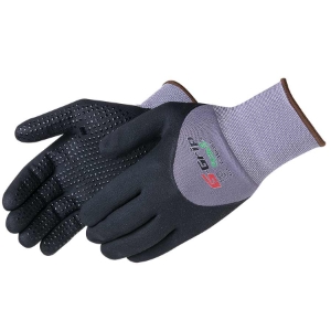 Liberty Safety FLX™  F4605XL Nitrile 3/4 Coated Seamless Gloves, Gray/Black, X-Large, 15 Gauge, Microfoam Nitrile, PVC Dots