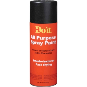Rust-Oleum 203303 Flat Black Spray Paint 10oz (770337)