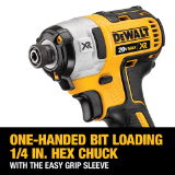 DEWALT DCF845B DEWDCF845B 20V MAX* XR® 3-Speed Impact 1/4" Driver, Tool Only