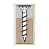 International Fasteners DWZ06158 #6-9 x 1-5/8" Drywall Screws, #2 Phillips Drive, Zinc Plated, 5000/Box