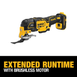 DEWALT DCS356B 20V MAX* XR® Brushless Cordless 3-Speed Oscillating Multi-Tool, Tool Only