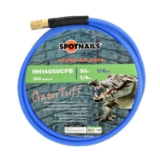 SPOTNAILS GatorTuff HH14050CPB 1/4" x 50' Hybrid Hose with Fittings (Blue/Gray), 1/4" NPT
