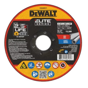 DEWALT ELITE SERIES™ DWA8951F Abrasive Ceramic Cut-Off Wheel, Type 1, 4-1/2