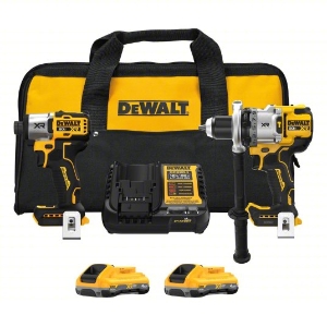 DEWALT DCK2101QQ2 20V MAX* XR® 3-Speed Hammer Drill & Impact 2-Tool Combo Kit w/XR POWERPACK™ Batteries
