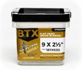 Big Timber Fasteners BTX™ BTX9212 #9 x 2-1/2" Exterior Multi-Purpose Wood Screws, T25 Star Drive, Bronze Coated, 2500/Box