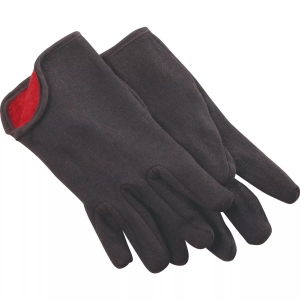 Do it Best 708416 Work Gloves, Large, Brown, Jersey Palm, Men's