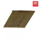 Bostitch S10D-FH Strip Nails, 3" x .120", 28 Degree, Offset Round Head, Smooth Shank, Wire Strip, Brite, Steel, 2000/Box