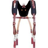 Occidental Leather 5055 Stronghold Suspender Suspension System, OxyRed