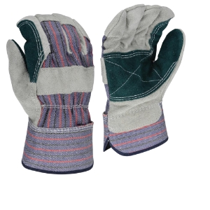 Radians RWG3200DPL Regular Shoulder Work Gloves, Large, Gray, Cowhide Double Leather Palm