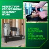 Metabo HPT N5024A2 Wide Crown Stapler, 1" Crown, 16 Gauge, 1" to 2" Fastener Length