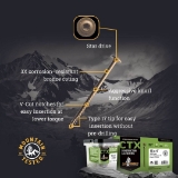 Big Timber Fasteners CTX™ CTX154 #15 x 4" Construction Lag Screws, T30 Star Drive, Bronze Coated, 400/Box