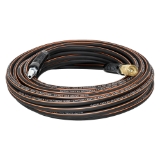SPOTNAILS GatorTuff HH14050CPBK 1/4" x 50' Hybrid Hose with Fittings (Black/Orange), 1/4" NPT