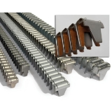 Encore Hartco 101H23SC Cushioned Clinch E-Clips, Paper Lining, Steel, .68" H, .86" W, .31" D, 2800/Box