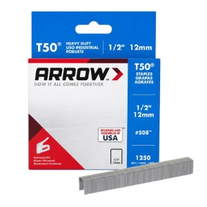 Arrow Fastener T501/2-1.25PK Fine Wire Staples, 1/2 Arrow Fastener T501/2-1.25PK Fine Wire Staples, 1/2