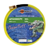 SPOTNAILS Gator Tuff HP14100CPY 1/4" x 100' Polyurethane Air Hose With Fittings, Yellow