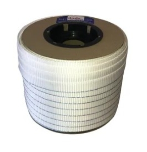 BOSS Strapping SC2400 Woven Strapping, White, 3/4