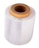 RT Enterprises STF-B380P Stretch Film, 3" Width, 80 Gauge, 1000' Length, Hand Grade, Cast, Clear, 1 Plastic Reusable Handle