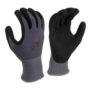 Radians RWG13S Gripper Work Gloves, Small, Gray, Foam Nitrile Dipped Palm