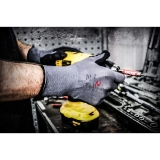 Radians RWG13L Gripper Work Gloves, Large, Gray, Foam Nitrile Dipped Palm
