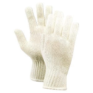 Magid Glove & Safety KnitMaster® T132C Work Gloves, Medium, Natural, Polyester/Cotton Blend