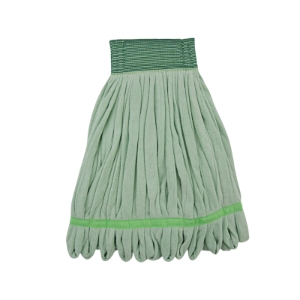 Boardwalk® Microfiber Looped-End Wet Mop Head, Medium, Green, 12/Case Boardwalk® Microfiber Looped-End Wet Mop Head, Medium, Green, 12/Case