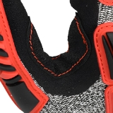 Radians RWG609S Cut Protection Work Gloves, Small, Gray/Red, High Performance Polyethylene with Fiberglass