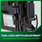 Metabo HPT N3804AB3 Narrow Crown Stapler, 1/4" Crown, 18 Gauge, 1/2" to 1-1/2" Fastener Length