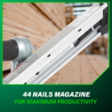 Metabo HPT NR65AK2 Strip Nailer, 1-1/2" to 2-1/2" Fastener Length, 36 Degree