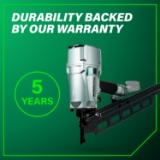 Metabo HPT NR83A5M Framing Nailer, 2" to 3-1/4" Fastener Length, 21 Degree