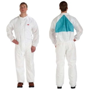 3M 7000088930 Disposable Protective Coverall, Large, White, 25/Box 3M 7000088930 Disposable Protective Coverall, Large, White, 25/Box