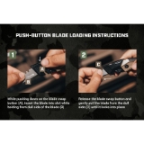 SPEC OPS® SPEC-K1-FF Fixed-Blade Folding Utility Knife