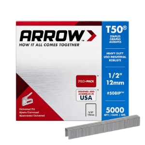 Arrow Fastener 508IP Fine Wire Staples, 1/2 Arrow Fastener 508IP Fine Wire Staples, 1/2