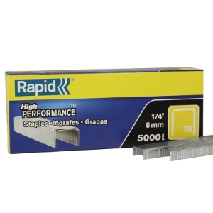 Rapid 19/6RC Fine Wire Tacker Staples, 1/4 Rapid 19/6RC Fine Wire Tacker Staples, 1/4