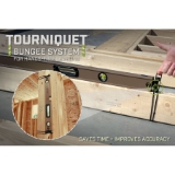 SPEC OPS® SPEC-LEVEL72 72" Box Beam Level, Tourniquet Bungee System, Aluminum