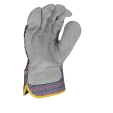 Radians RWG3200L Regular Shoulder Work Gloves, Large, Gray, Leather Palm