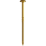 U2 Fasteners S22105000B 3/8" x 5" Construction Screws, T40 Star Drive, Chromium (CR6+) Coated, 300/Box