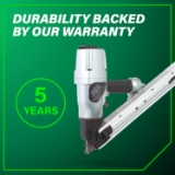 Metabo HPT NR65AK2 Strip Nailer, 1-1/2" to 2-1/2" Fastener Length, 36 Degree