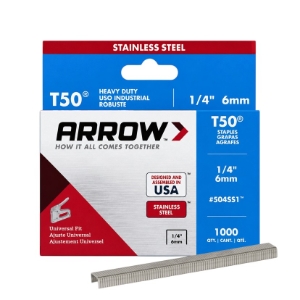 Arrow Fastener 504SS1 Fine Wire Staples, 1/4 Arrow Fastener 504SS1 Fine Wire Staples, 1/4