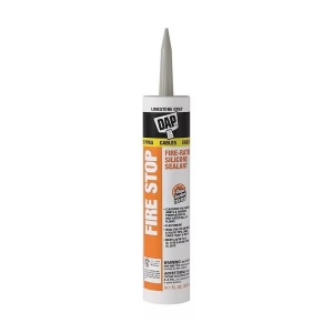DAP 7079818806 FIRE STOP FIRE-RATED SILICONE SEALANT 10.1FL OZ LIMESTONE