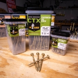 Big Timber Fasteners CTX™ CTX154-100 #15 x 4" Construction Lag Screws, T30 Star Drive, Bronze Coated, 100/Box