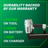 Metabo HPT N5021A Wide Crown Stapler, 15/16" Crown, 16 Gauge, 5/8" to 2" Fastener Length