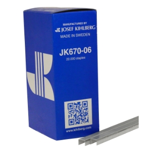 Josef Kihlberg 670/6 Fine Wire Tacker Staples, 1/4 Josef Kihlberg 670/6 Fine Wire Tacker Staples, 1/4
