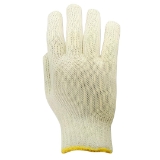 Magid Glove & Safety KnitMaster® T132C Work Gloves, Medium, Natural, Polyester/Cotton Blend