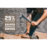 SPEC OPS® SPEC-M20SF-S Rip Claw Hammer With Soft Mallet Cap, 20 oz, Smooth Face, Heat-Treated Steel, Polypropylene/TPR Handle