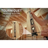 SPEC OPS® SPEC-LEVEL48 48" Box Beam Level, Tourniquet Bungee System, Aluminum