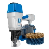 Beck America SCWC713FTEGSFP Scrail Coil Nails, 2-1/4" x .113", 15 Degree, Fine (SUBLOC® PRO) Shank, Sharp Point, Electro Galvanized, 2000/Box