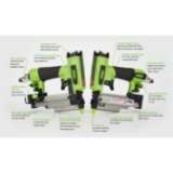 Grex Power Tools P635L Pinner with Auto-Lock-Out, 23 Gauge, 3/8" to 1-3/8" (Except 1-1/4") Fastener Length