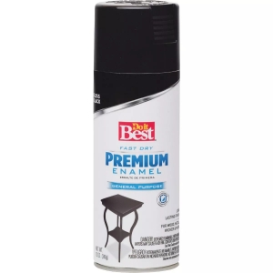 Do it Best 203461D Premium Enamel Spray Paint, Black, Gloss, 12 oz Do it Best 203461D Premium Enamel Spray Paint, Black, Gloss, 12 oz